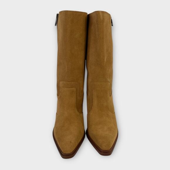 Franco Sarto Jaxon Suede Pointed Toe Heeled Boot Size 9.5 NEW - Picture 3 of 8